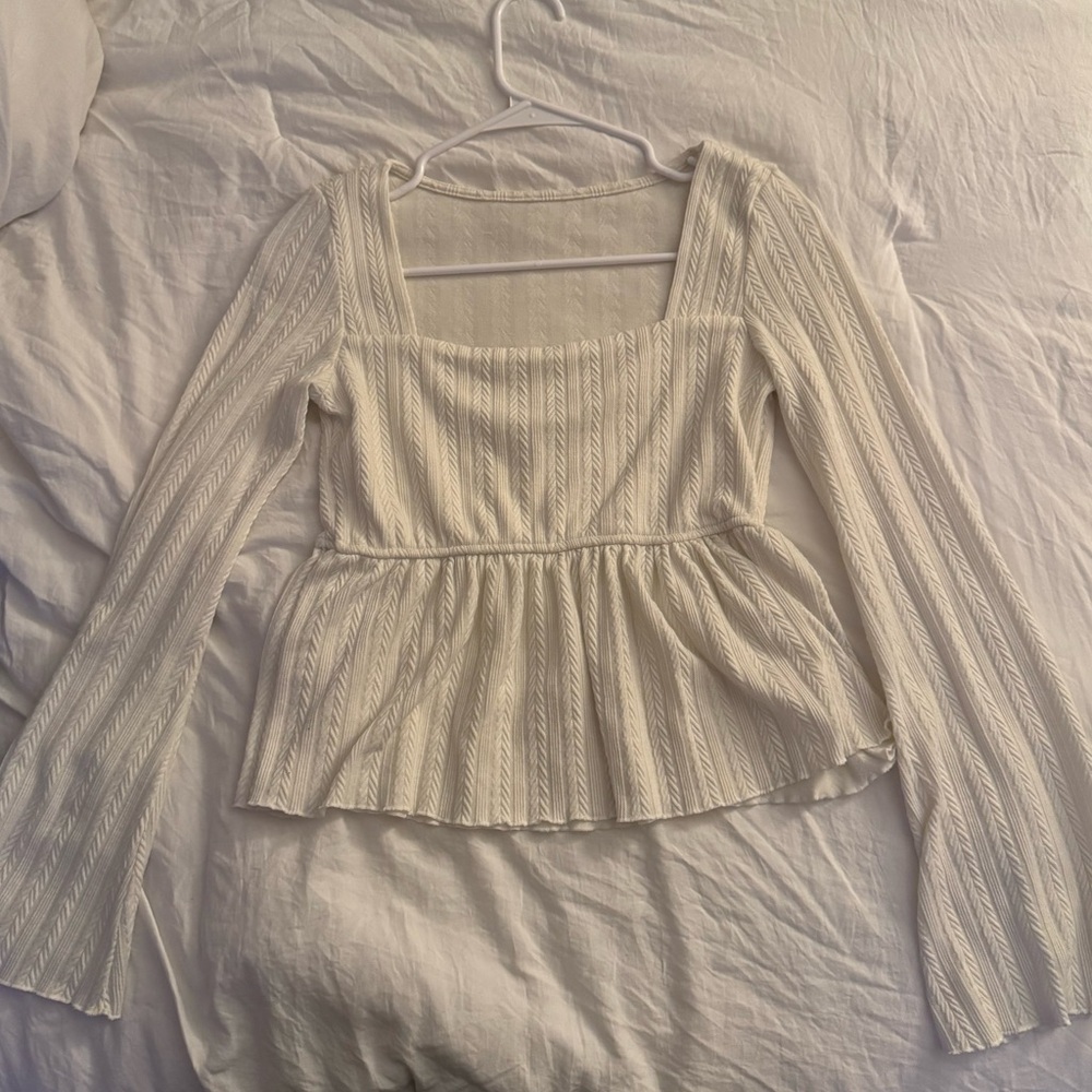 DAZY White Babydoll Top